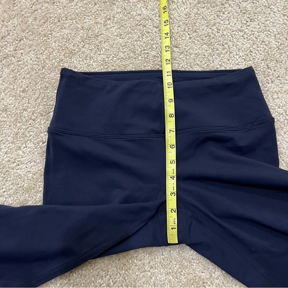 prAna Capri Yoga Active Pants Leggings Navy Blue Size Medium Gym, - Picture 6 of 15